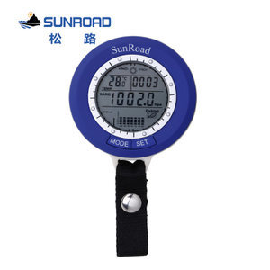 SUNROAD松路多功能电子高度计海拔仪 气压表温度计数显指南针户外